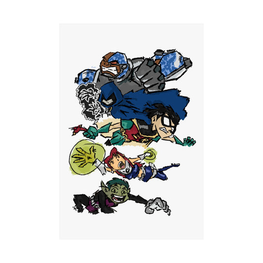 TEEN TITANS PRINT